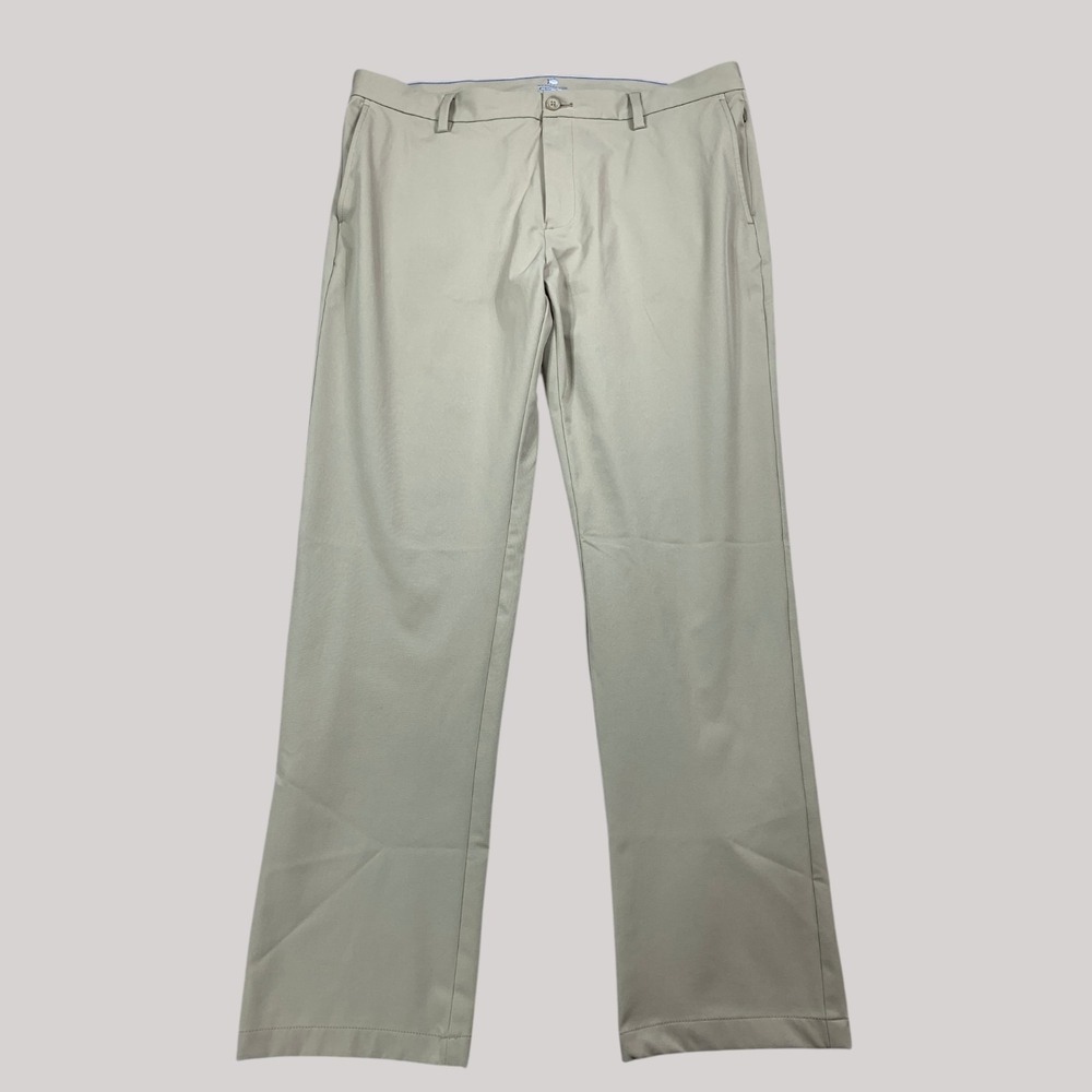 Southern Tide Jack Performance Pant Mes 40x32 Sandstone Golf Wicking Stretch